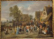 Village feast with an aristocratic couple    David Teniers